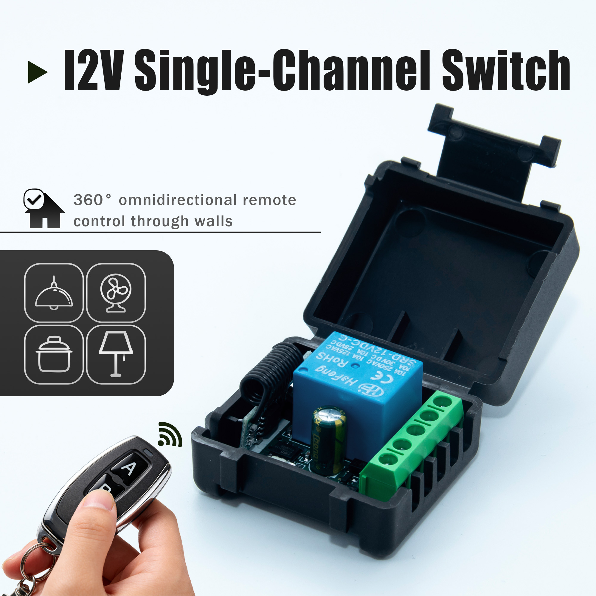 433Mhz Receiver Module - Bezprzewodowy przełącznik zdalnego sterowania DC 12V