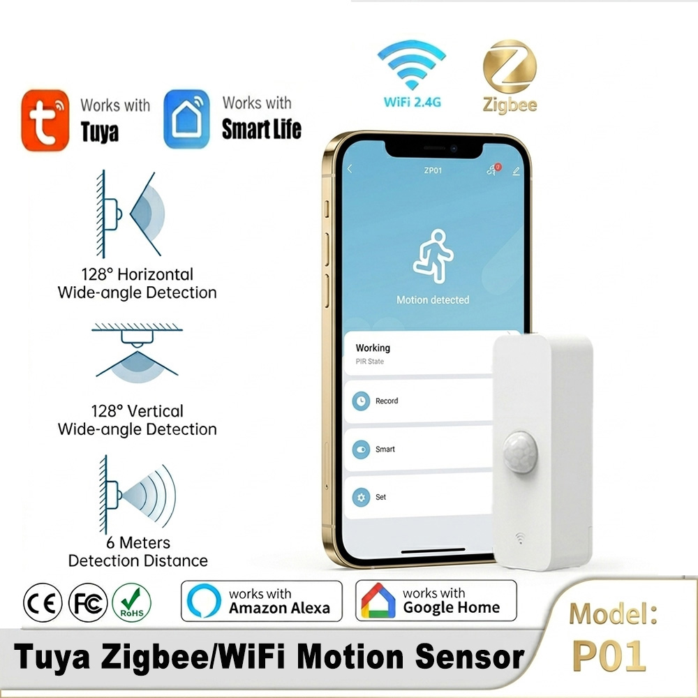 Home Automation Technology - Inteligentny czujnik ruchu PIR WiFi Zigbee,